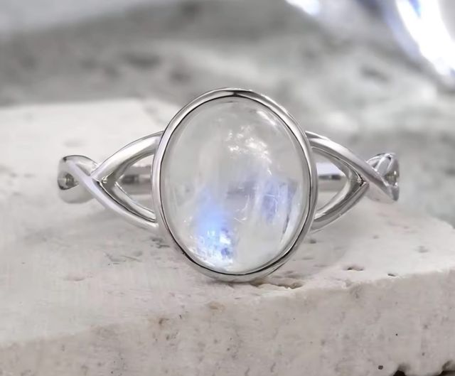 Ring Maansteen echt zilver